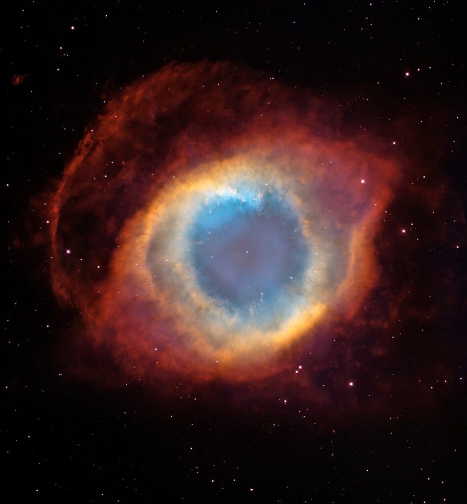 Telescope image of a nebula commonly known as "The Eye of God."